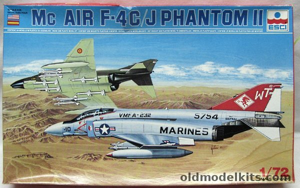 ESCI 1/72 F-4C/J Phantom II - US Marines VMFA-232 / ALA 12 Spanish Air Force, 9031 plastic model kit